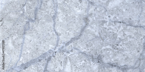 stone marble background with veins in blue tones