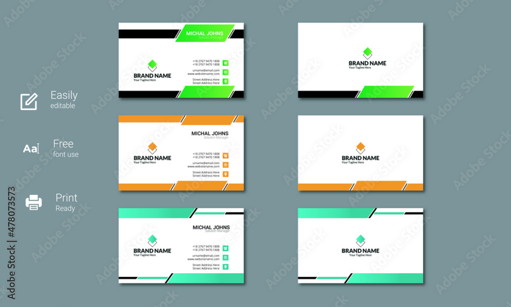 Business Cards design template