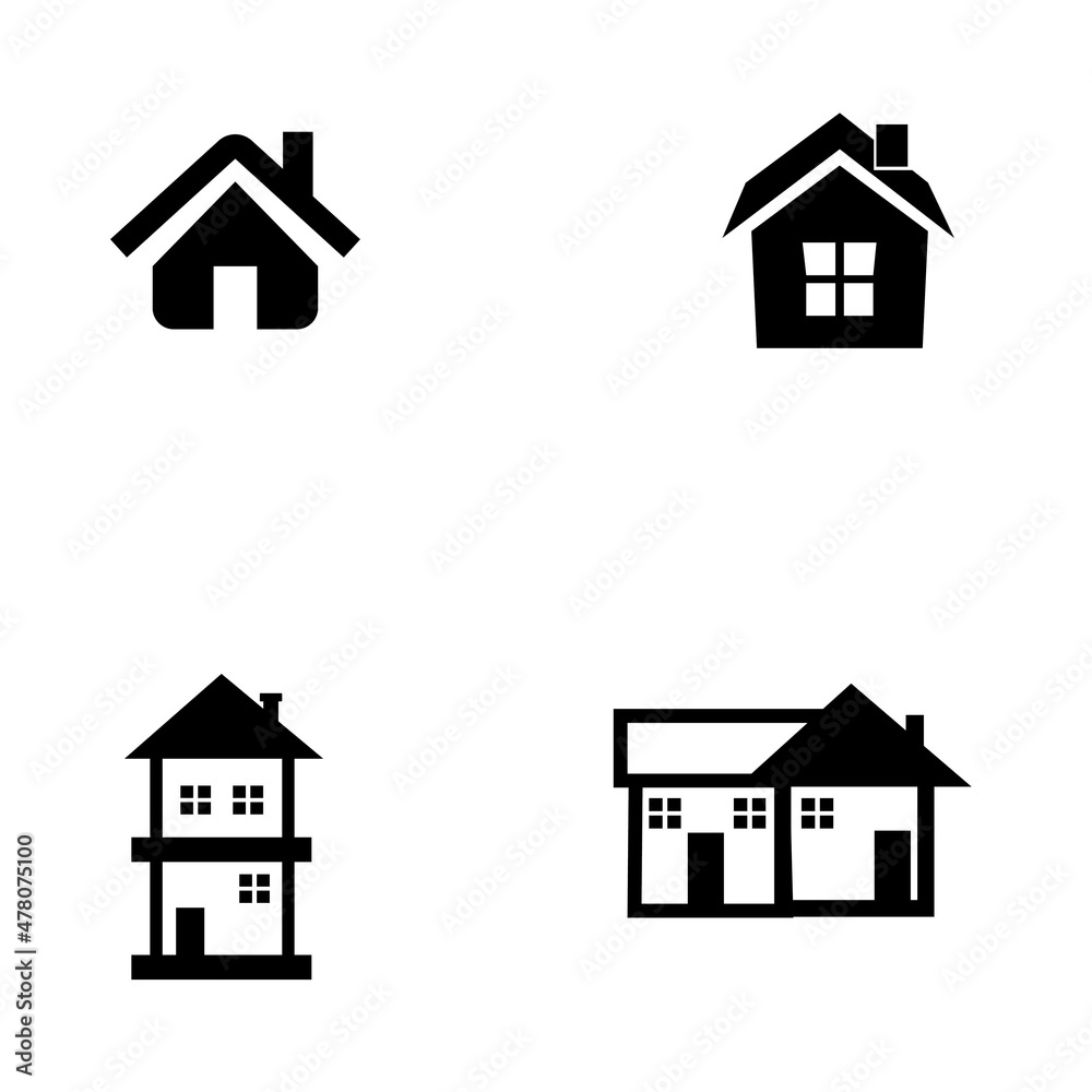 house icon or logo isolated sign symbol vector illustration - Collection of high quality black style vector icons       