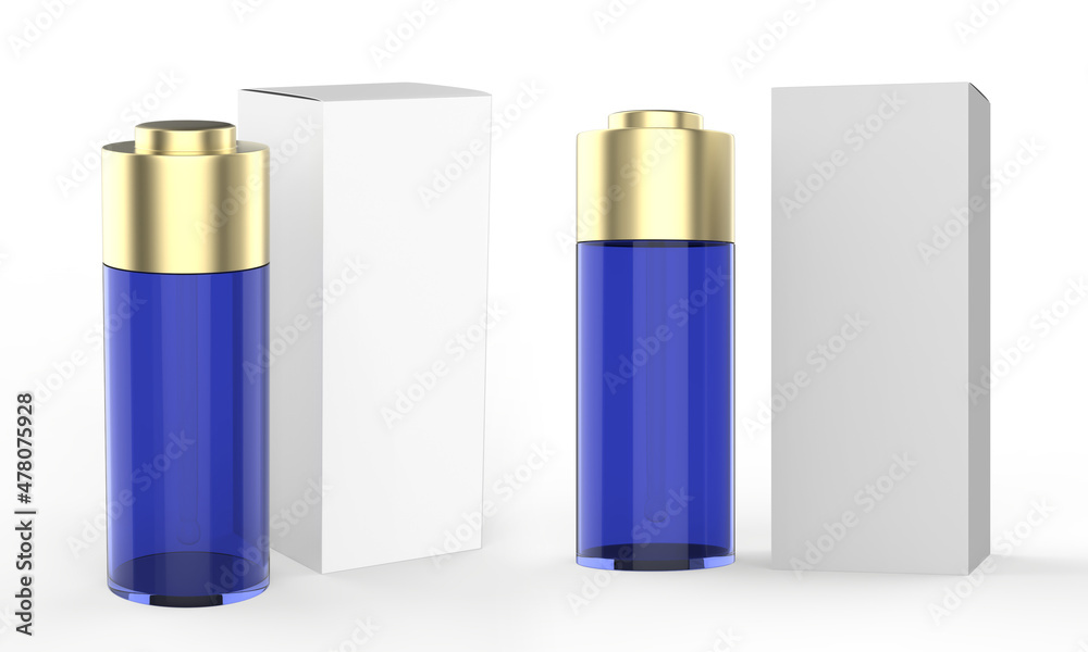 Realistic dropper bottle. Cosmetic blank vials for liquid drug. transparent bottles template with colorful glossy and matt cap. mockup package isolated on white background. 3d illustration 