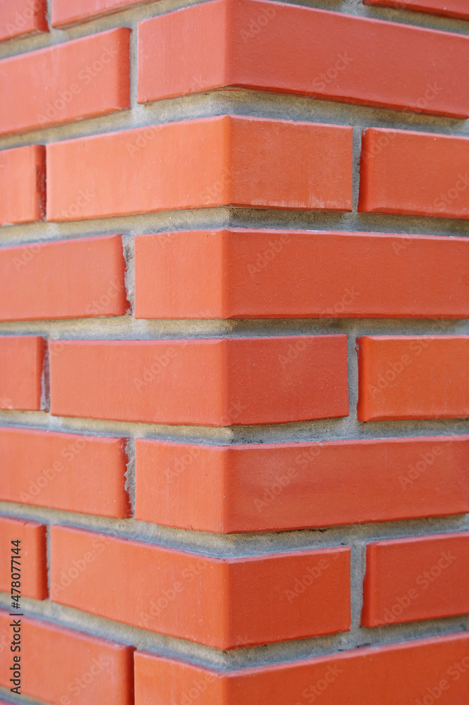 Obraz premium Brick fence pillar column