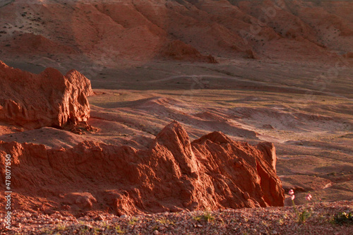 valley at sunset