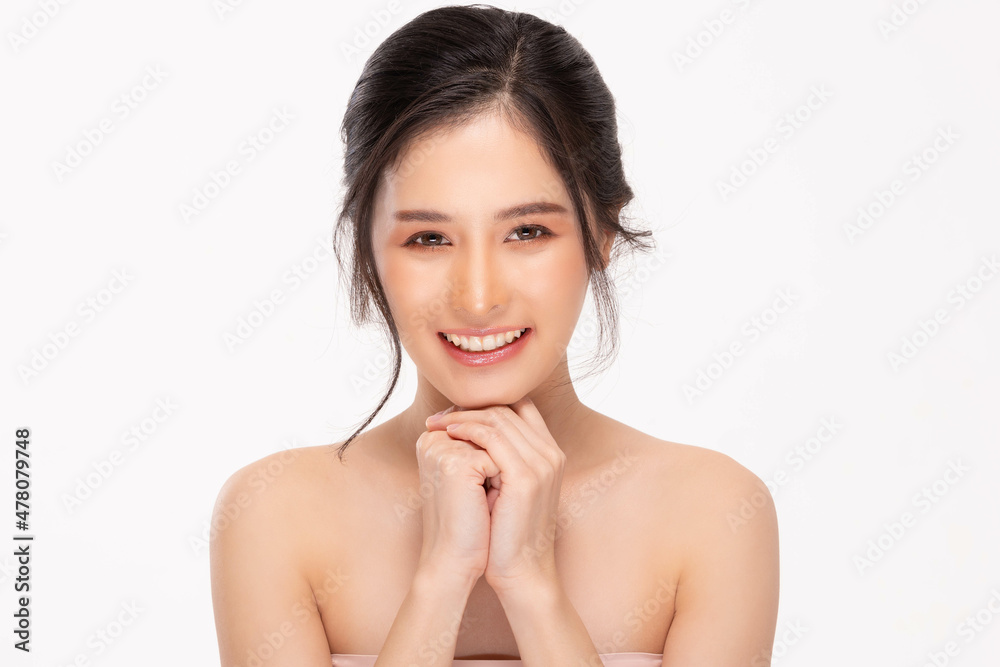Beauty asian women portrait face with skin care healthy and skin. Beauty asian women portrait face with skin care healthy and skin.