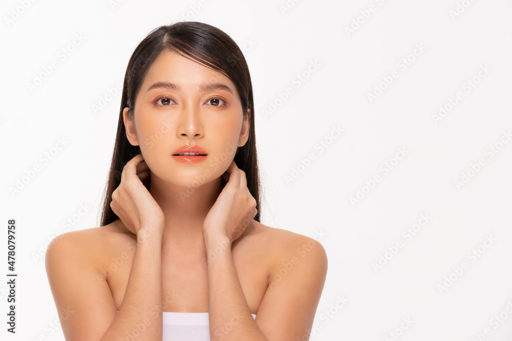 Beauty asian women portrait face with skin care healthy and skin. Beauty asian women portrait face with skin care healthy and skin.