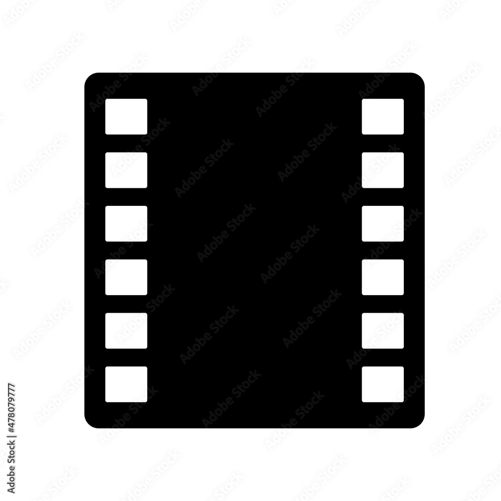 Film silhouette icon. Vectors about film.