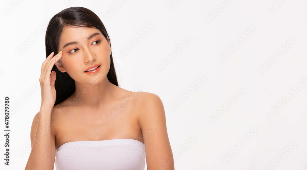 Beauty asian women portrait face with skin care healthy and skin. Beauty asian women portrait face with skin care healthy and skin.