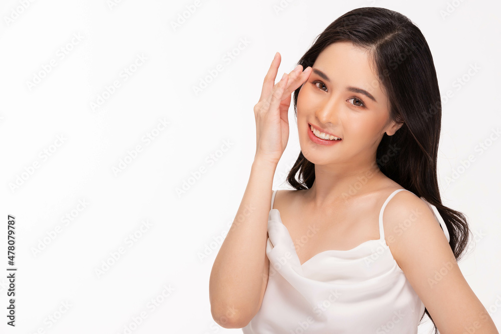 Beauty asian women portrait face with natural skin and skin care healthy hair and skin close up face beauty portrait.Beauty Concept. Beauty asian women portrait face with natural skin and skin care healthy hair and skin close up face beauty portrait.Beauty Concept.
