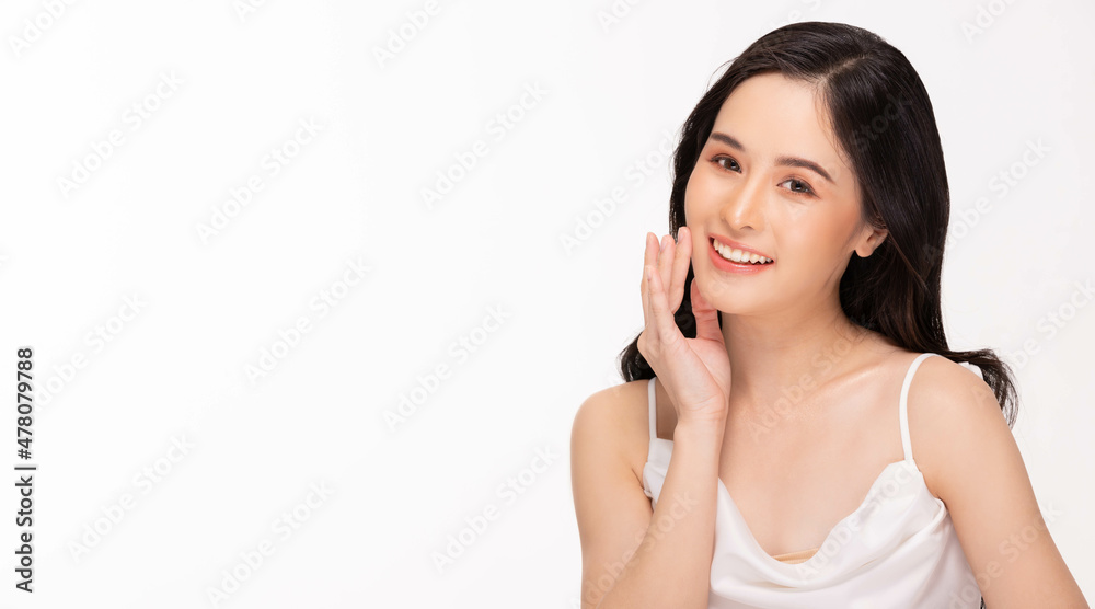 Beauty asian women portrait face with skin care healthy and skin. Beauty asian women portrait face with skin care healthy and skin.