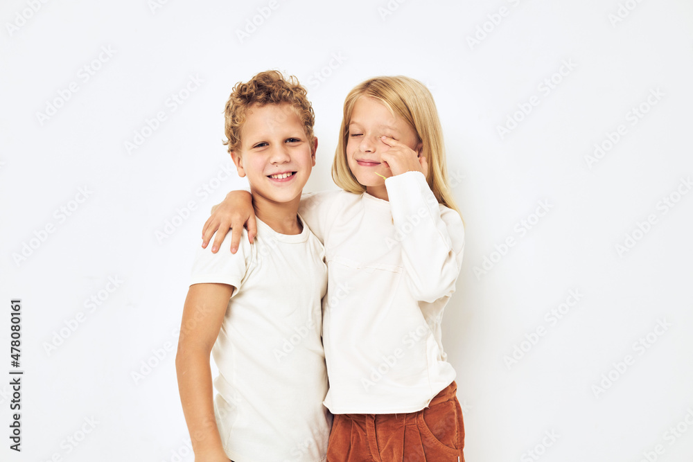 cheerful children dance together fun childhood lifestyle cheerful children dance together fun childhood lifestyle