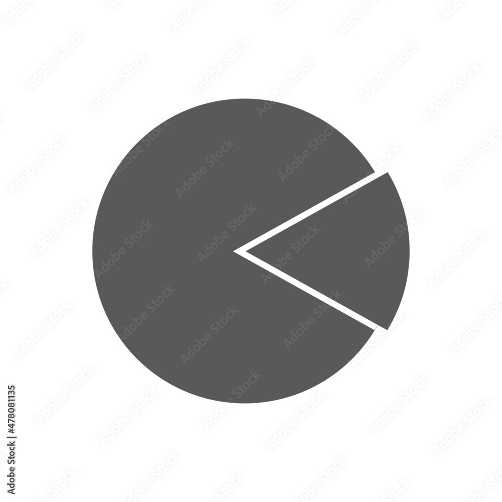 vector icon infographic pie on white background. pie chart templates vector icon infographic pie on white background. pie chart templates