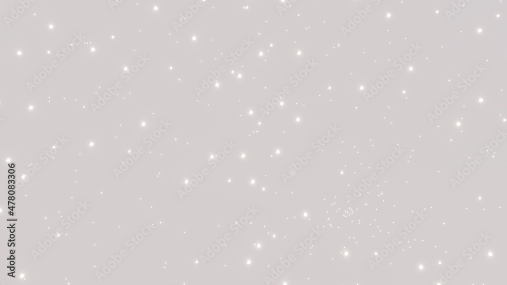 Sparkles glowing on gray background 3d rendering