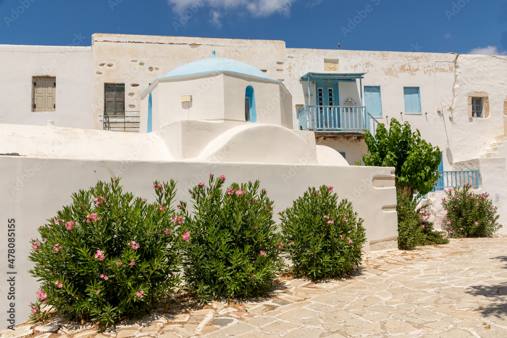 Fototapeta premium Church at the Castle of Antiparos, Antiparos, Greece