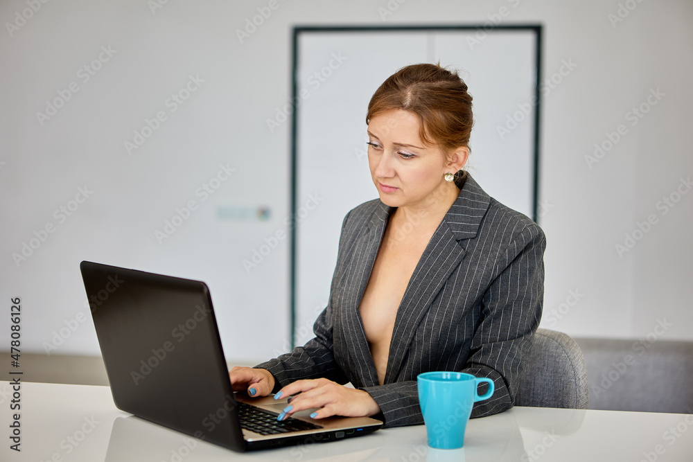 Live streaming virtual classes by woman who is working from home. Live streaming virtual classes by woman who is working from home.
