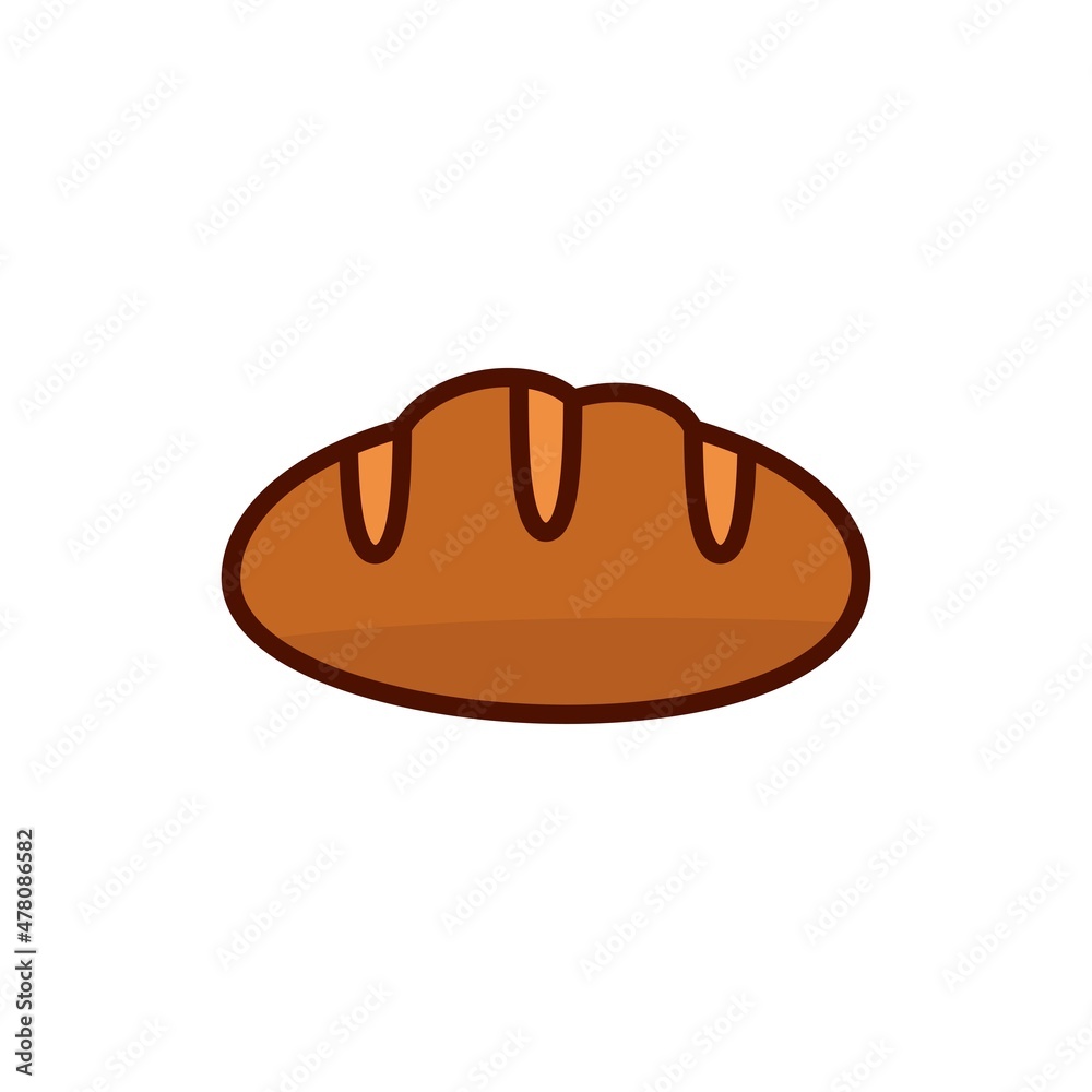 bread icon design vector templates white on background