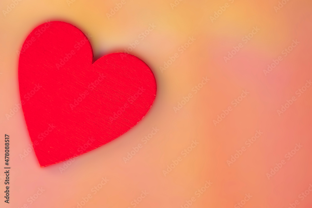 Blurred background of Valentine's day concept. Valentines Day Card. Pastel color tones.multicolored red hearts wallpaper with copy space greeting card Blurred background of Valentine's day concept. Valentines Day Card. Pastel color tones.multicolored red hearts wallpaper with copy space greeting card