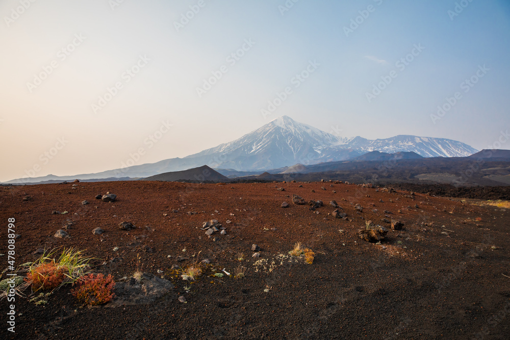 Landscape with a volcano