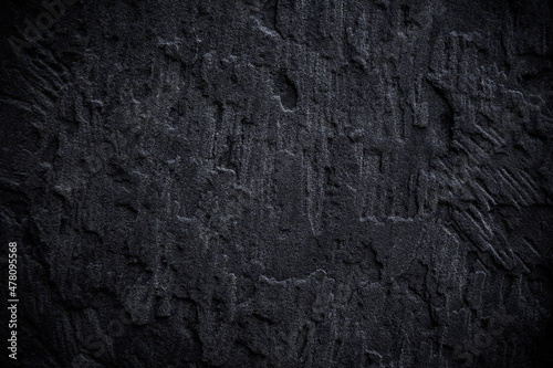 Abstract grungy black concrete seamless background. Stone texture for painting on ceramic tile wallpaper. Cement grunge backdrop for design art work and pattern.