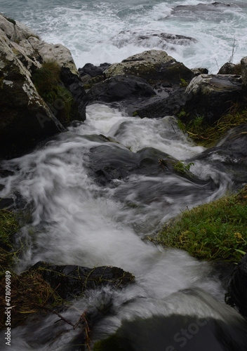 The waterfall at Pendour Cove, Zennor, Cornwall