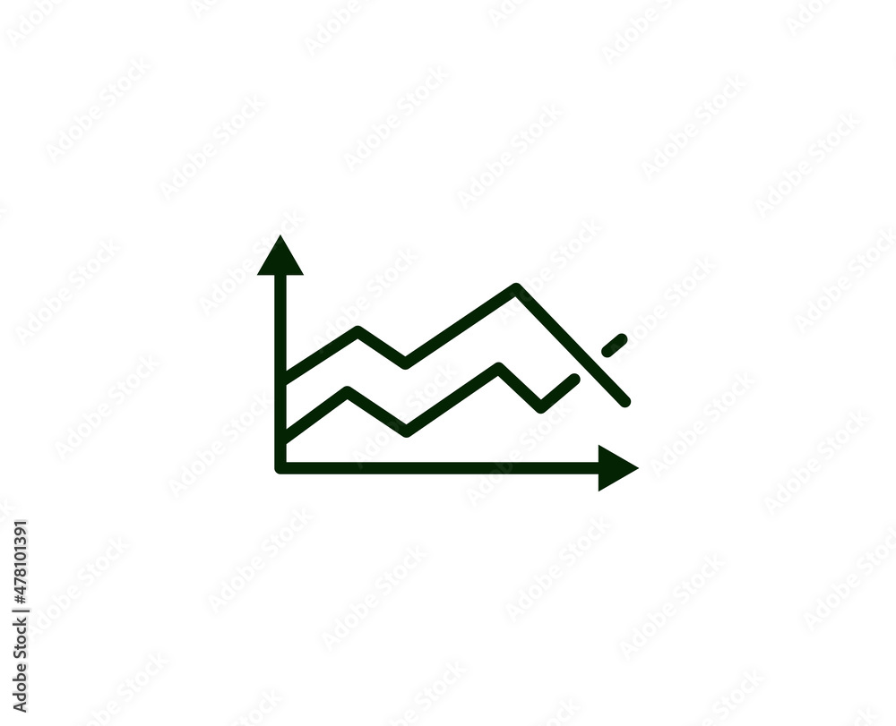 Diagram premium line icon. Simple high quality pictogram. Modern outline style icons. Stroke vector illustration on a white background. 
