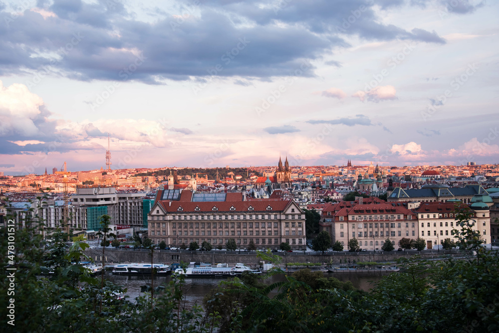 Sunset in Beautiful Prague