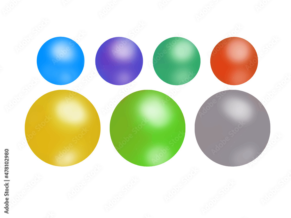 ball sphere in a vector graphic illustration