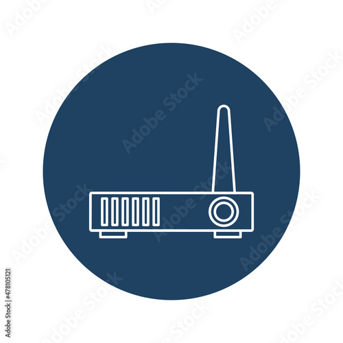 Fototapeta Naklejka Na Ścianę i Meble -  Router Vector icon which is suitable for commercial work and easily modify or edit it

