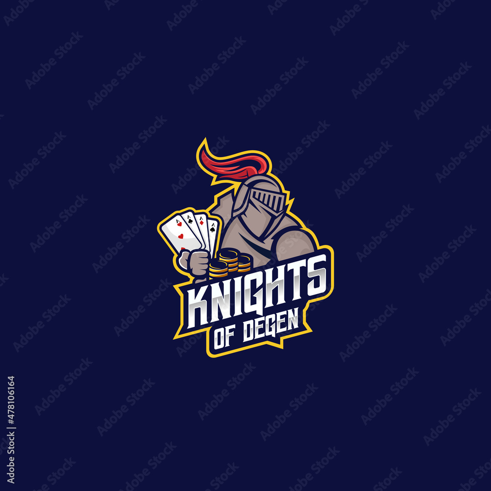 Obraz premium Knight Vegas Gambling Esport And Sport Logo