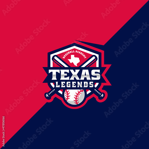 Texas Baseball Esport And Sport Logo