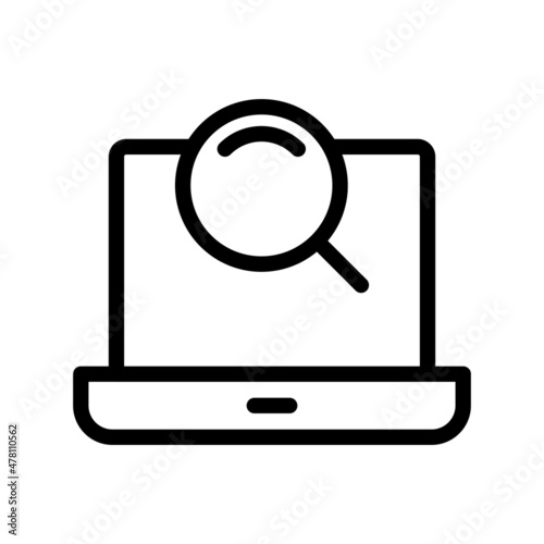 Serach Line Vector Icon Design