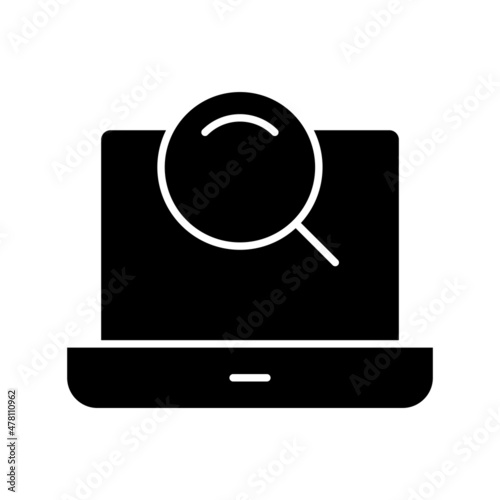 Serach Glyph Vector Icon Design