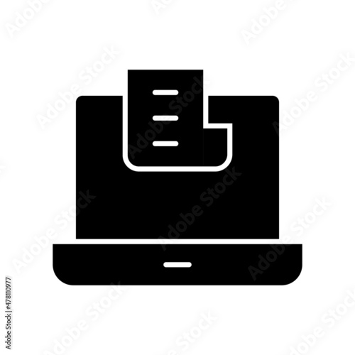 File Glyph Vector Icon Design
