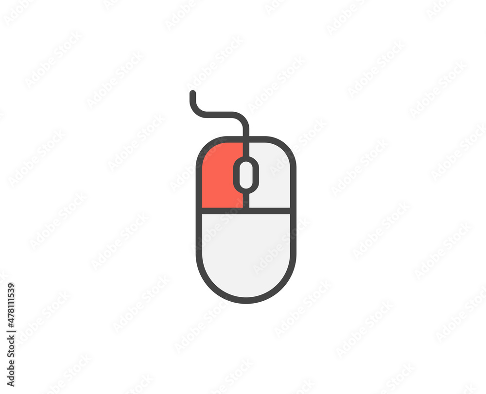Line Computer mouse icon isolated on white background. Outline symbol for website design, mobile application, ui. Electronics pictogram. Vector illustration, editorial stroсk. Line Computer mouse icon isolated on white background. Outline symbol for website design, mobile application, ui. Electronics pictogram. Vector illustration, editorial stroсk.