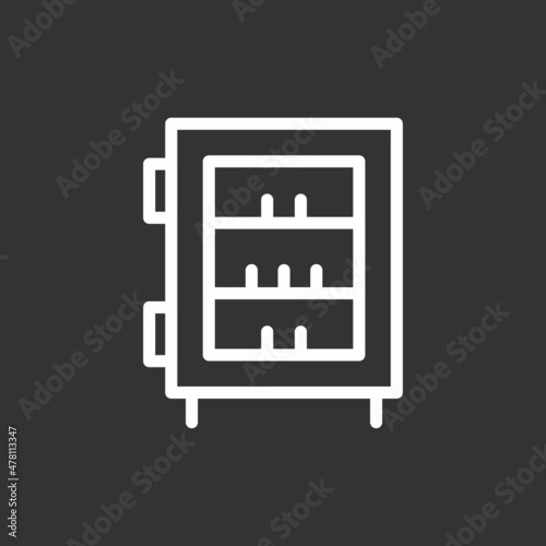 Showcase Line Inverted Icon Design