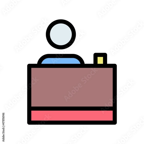 Counter Line Filled Vector Icon Design