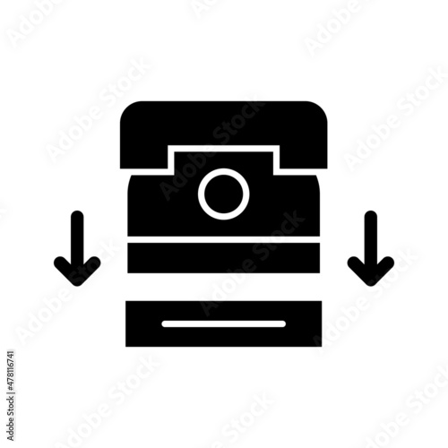 HelpGlyph Glyph Vector Icon Design
