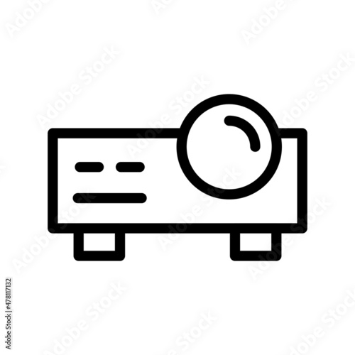 Projector Line Vector Icon Design