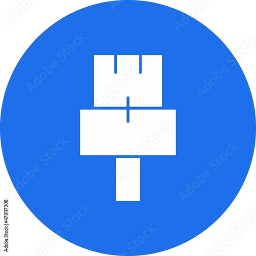 Ethernet Glyph Circle Vector Icon Design