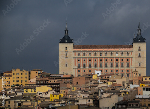 The town at the foot of the Alcazar of Toledo © Domingo