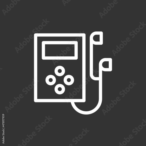 Mp3 Line Inverted Vector Icon Design