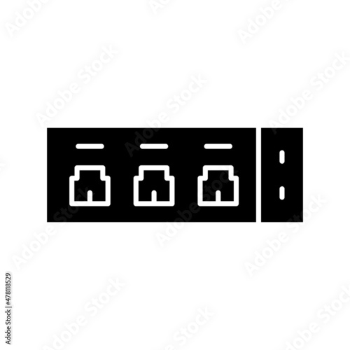 Network Glyph Vector Icon Design