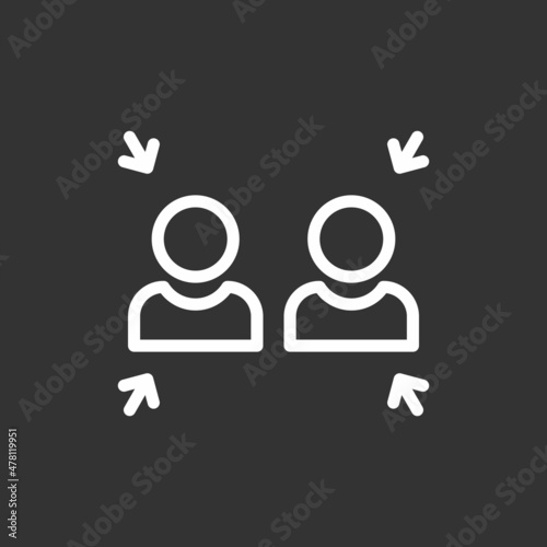 Exchange Line Inverted Vector Icon Design