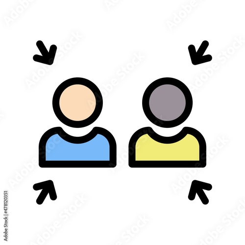 Exchange Line Filled Vector Icon Design