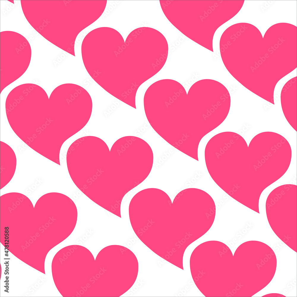 Seamless pattern of Heart symbol. can be used for cover, wrapping paper, background, wallpaper, fabric pattern, valentine card