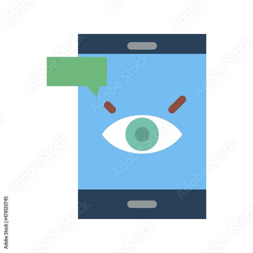 Spyware Flat Vector Icon Design