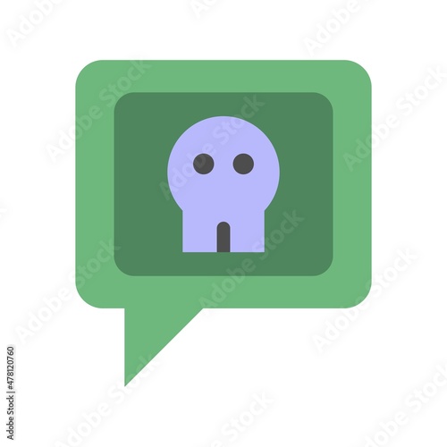Blackmail Flat Vector Icon Design