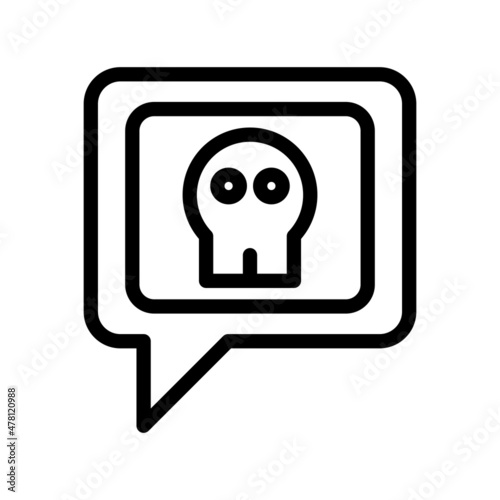 Blackmail Line Vector Icon Design
