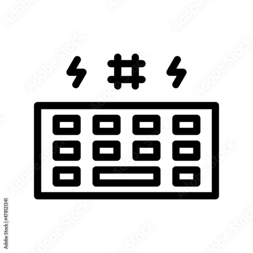 Cyberbullying Line Vector Icon Design