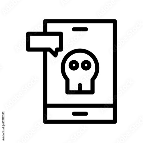 Scam Line Vector Icon Design