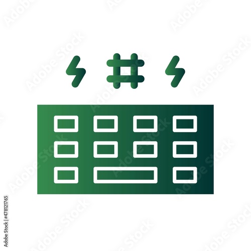 Cyberbullying Glyph Gradient Vector Icon Design