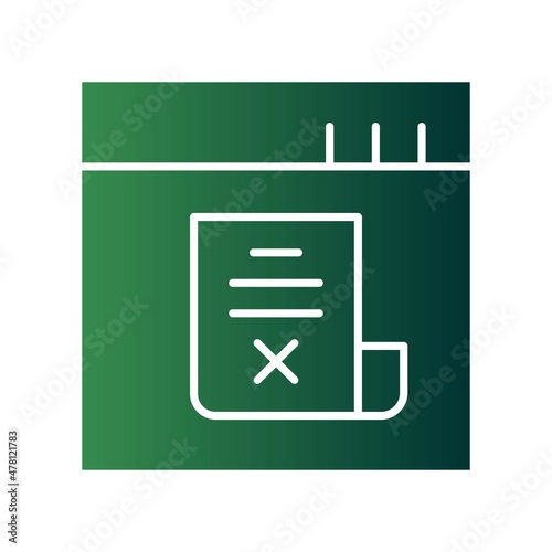 Fake News Glyph Gradient Vector Icon Design